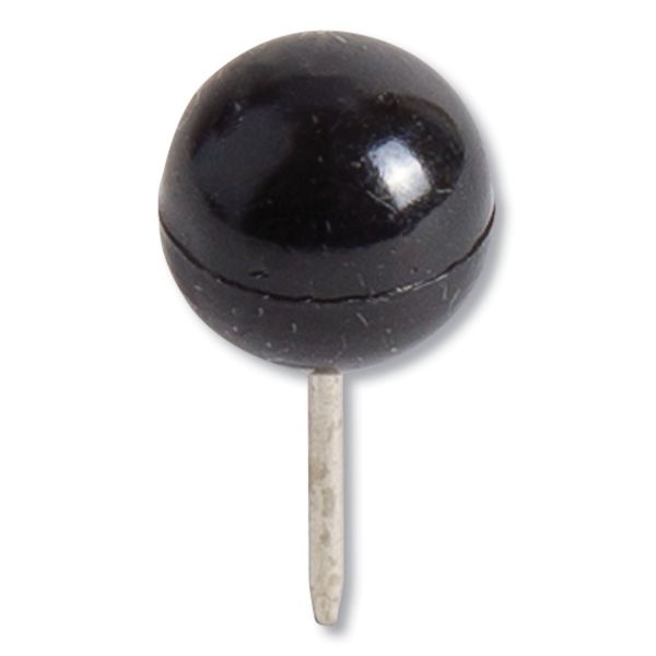 U Brands Sphere Push Pins, Black, White And Gold, 200 Count