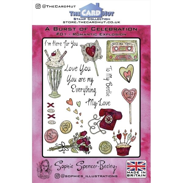 The Card Hut Clear Stamps 6"X8" By Sophie Spencer-Beeley