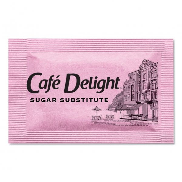 Café Delight Pink Sweetener Packets, 0.08 G Packet, 2000 Packets/Box