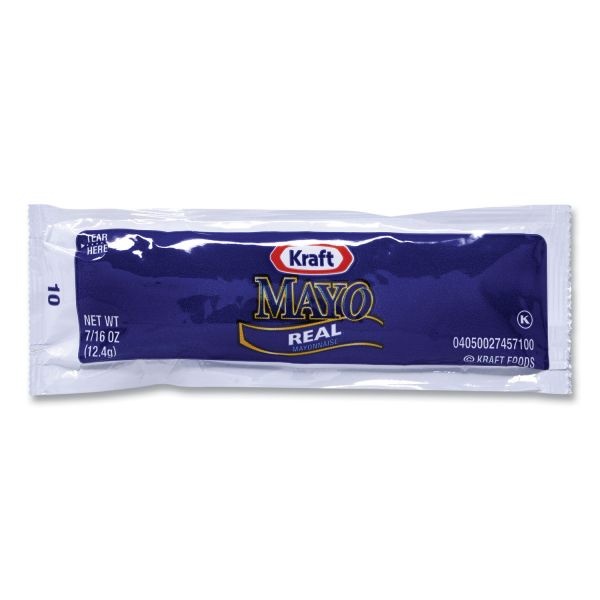 Kraft Mayo Real Mayonnaise, 0.44 Oz Packet, 200/Box