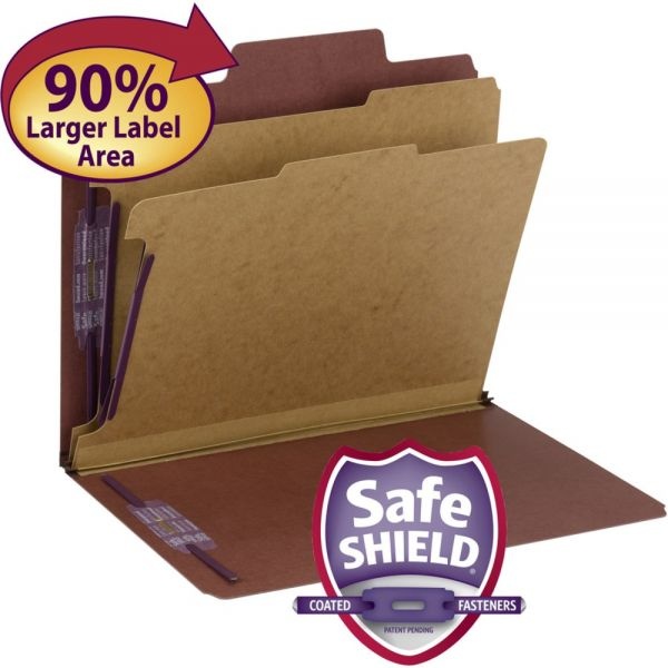 Smead Supertab Classification Folders With Safeshield Coated Fasteners