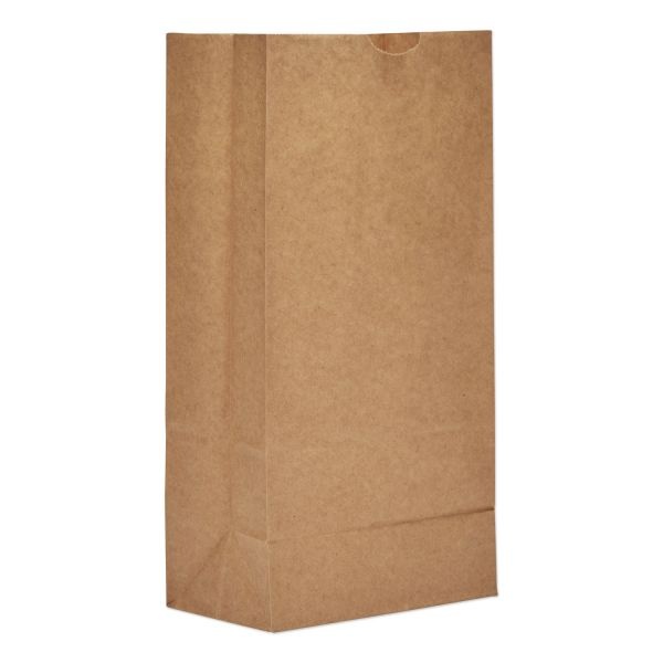 General Grocery Paper Bags, 50 Lb Capacity, #8, 6.13" X 4.13" X 12.44", Kraft, 500 Bags