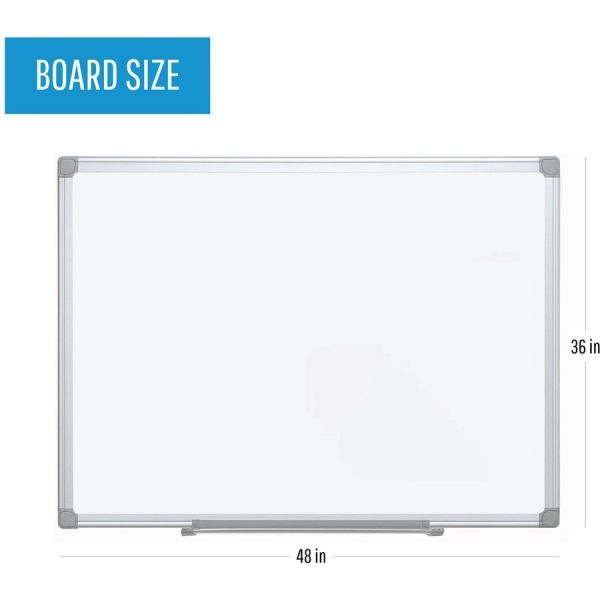 Mastervision Earth Gold Ultra Magnetic Dry Erase Boards, 36 X 48, White, Aluminum Frame