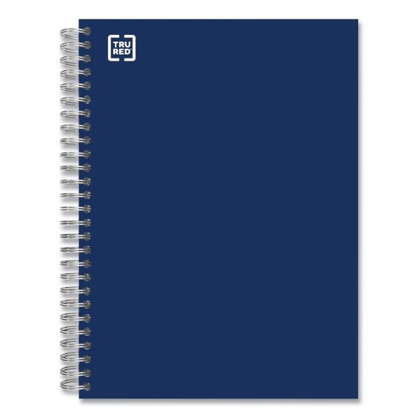 Tru Red Three-Subject Notebook, Medium/College Rule, Blue Cover, 9.5 X 5.88, 138 Sheets