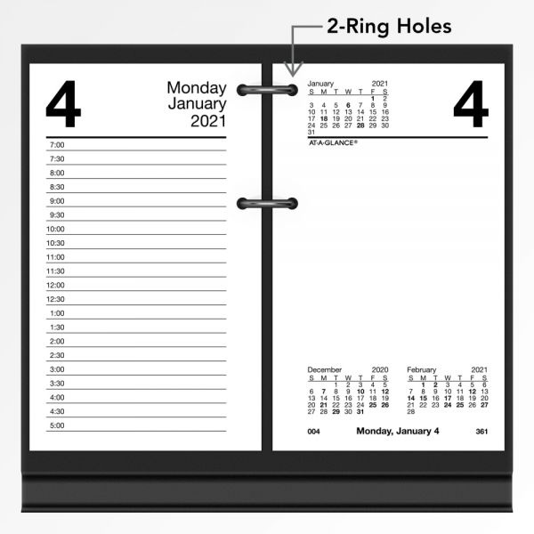 At-A-Glance Recycled Desk Calendar Refill, 3 1/2 X 6, White, 2023 Calendar