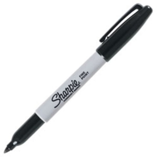 Sharpie Permanent Fine-Point Marker, Black, 30051