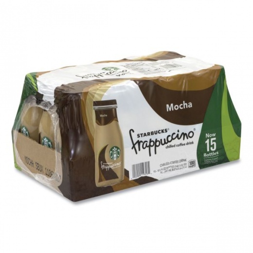 Starbucks Frappuccino Coffee - 9.5 Oz Bottle, Mocha, 15/Carton