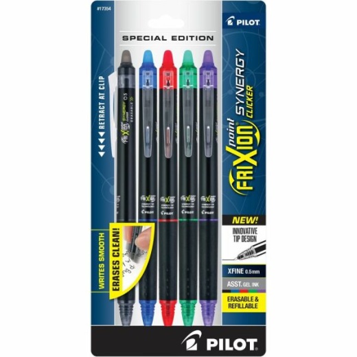 Pilot® FriXion ColorSticks Erasable Gel Pen, Stick, Fine 0.7 mm, Ten  Assorted Ink and Barrel Colors, 10/Pack