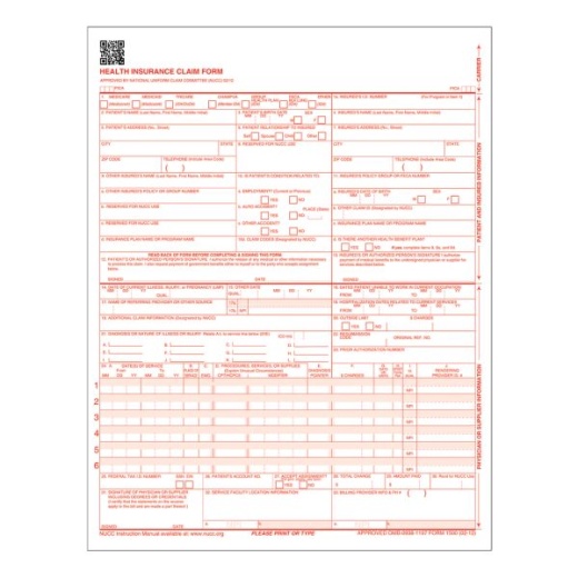 TOPS Laser CMS Forms with Bar, 8 1/2 x 11, White, Pack of 250
