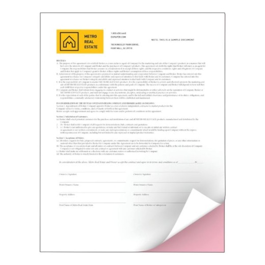 Xerox Revolution Premium Digital Carbonless Laser Paper - 2-Part Straight/Reverse, White/Pink, Letter Size