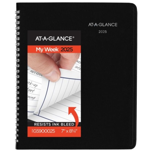 2025 At-A-Glance Dayminder Column-Style Weekly Planner