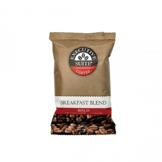 Executive Suite Coffee Single-Serve Coffee Packets, Bold Roast, Breakfast Blend, Carton Of 42