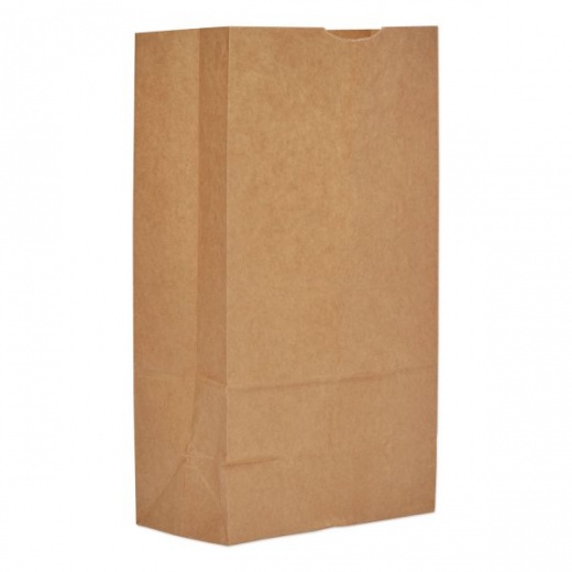 Ross & Wallace Paper Products Grocery Paper Bags, 12# Size, Extra-Heavy-Duty, 60# Basis Weight, 7" X 4.38" X 13.75", Kraft, 500/Bundle