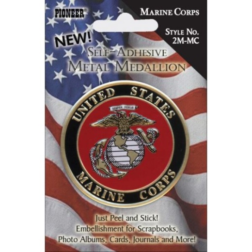 Pioneer Military Self-Adhesive Metal Medallion 2"