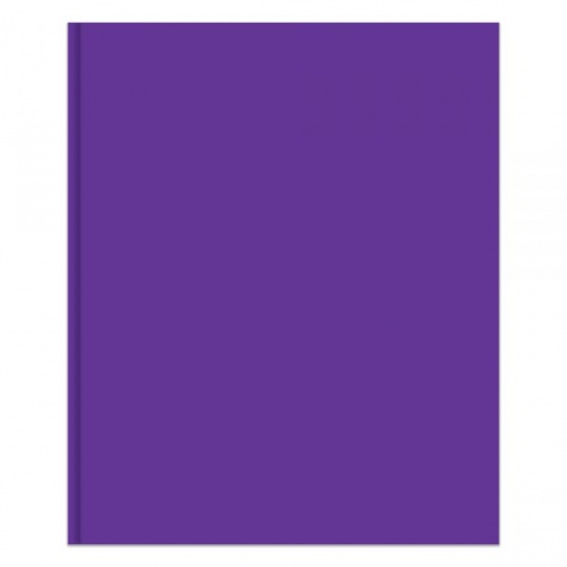 2-Pocket School-Grade Paper Folder With Prongs, Letter Size, Purple