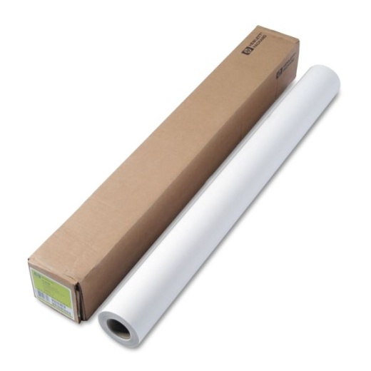 HP Wide-Format Inkjet Film Paper, Matte, 36" x 125', 51642B