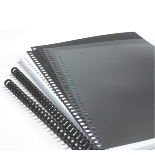 GBC ProClick Do-It-Yourself Presentation Kit, 5/16" Spines, Clear Front/Black Back