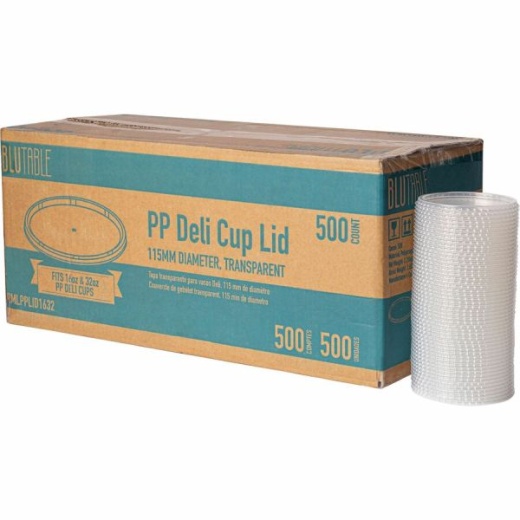 Blutable 16 Oz/32 Oz Round Deli Tub Container Lids