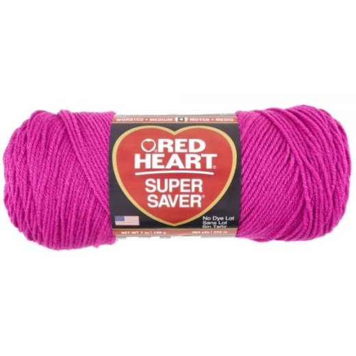 Red Heart Super Saver Yarn Shocking Pink