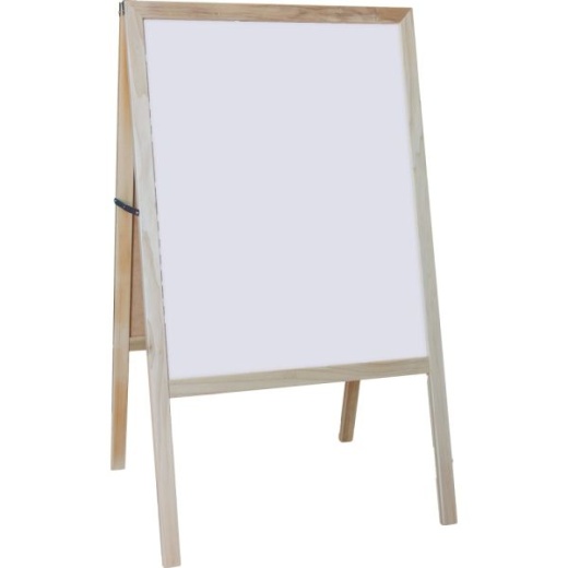 Flipside Non-Magnetic Dry-Erase Whiteboard Board/Chalkboard Easel