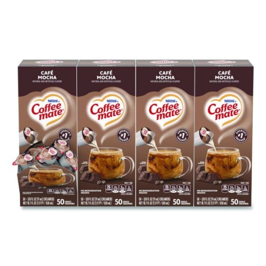 Coffee Mate Cafe Mocha Liquid Creamer Singles - Gluten-Free
