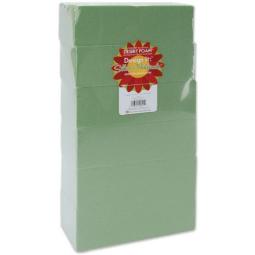Floracraft Desert DryFoM Brick 6/Pkg - The Ultimate Floristry Essential