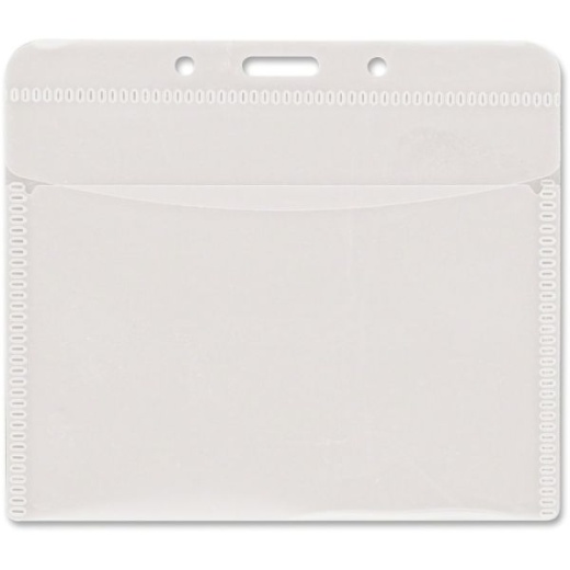Advantus Pvc-Free Horizontal Badge Holder - Clear