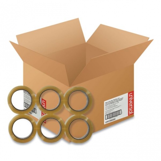 Universal Heavy-Duty Box Sealing Tape, 3" Core, 1.88" x 54.6 yds, Clear, 36/Carton