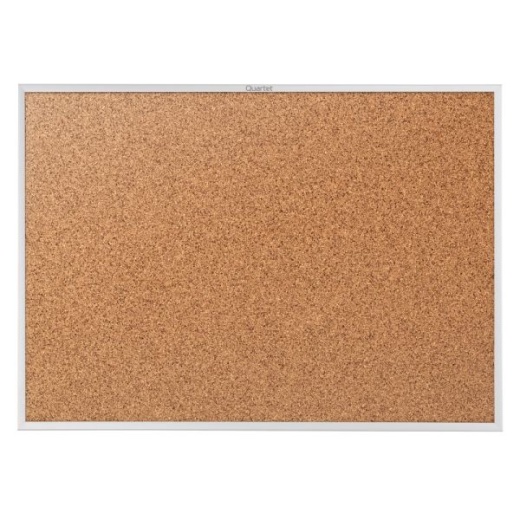 Quartet Classic Cork Bulletin Board, 24" X 36", Aluminum Frame With Silver Finish