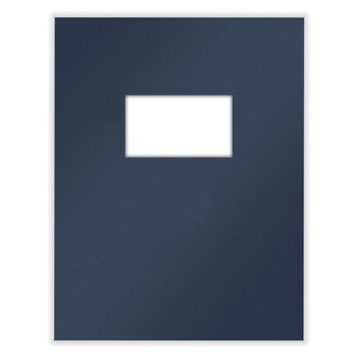 Complyright Tax Presentation Folder, Two Piece Report Cover, Single Window, Navy Blue, 8-1/2" X 11", Pack Of 50