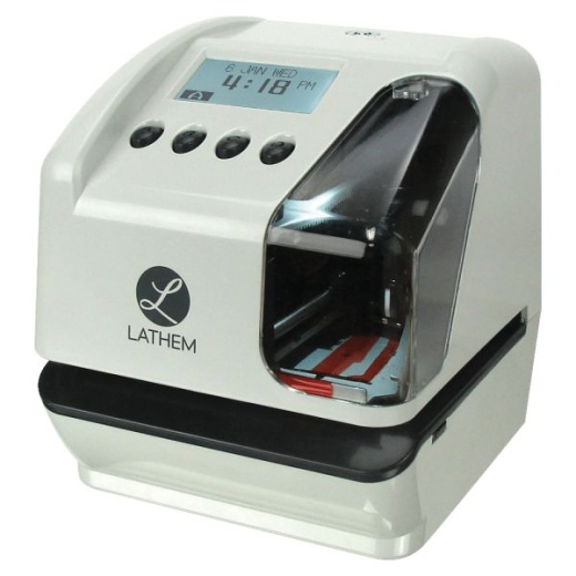 Lathem Lt5 Electronic Time And Date Stamp - Card Punch/Stamp - Digital - Time, Date Record Time