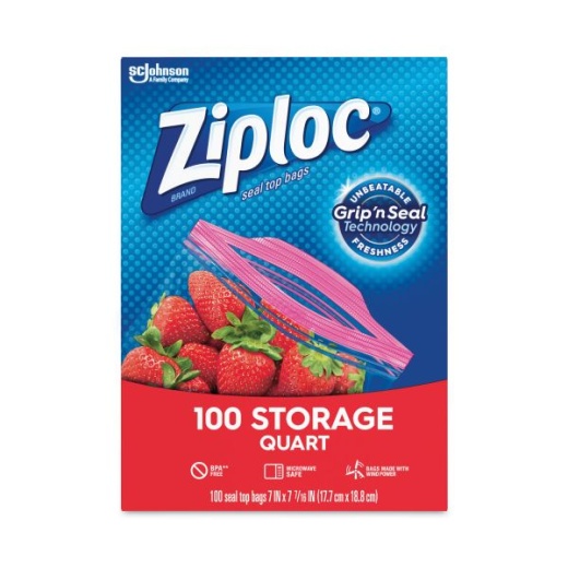 Seal Top Bags, 1 qt, 7.44 Seal Top Bags, 1 qt, 7.44