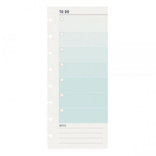 Tul Discbound Notebook Task Pads, To Do Pack, 3" X 7-1/2", 50 Sheets, Mint