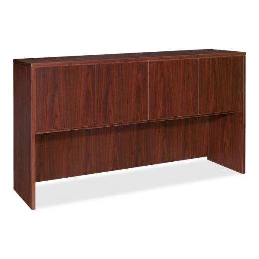 Lorell Essentials Series Hutch, 66"W, Mahogany