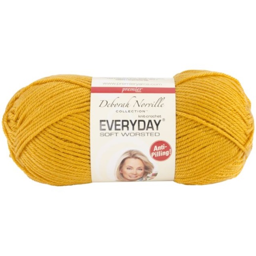 Deborah Norville Collection Everyday Soft Worsted Yarn in Mustard
