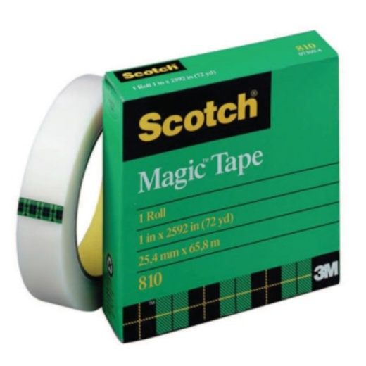 Scotch Magic 810 Tape, 1" x 2,592"