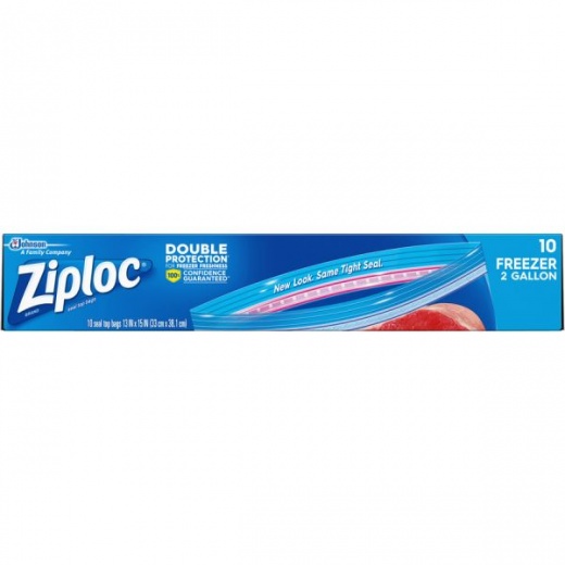 Ziploc Brand Freezer Bags with Grip 'n Seal Technology, Gallon, 40