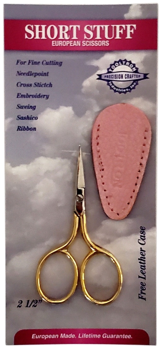 Tool Tron Short Stuff European Scissors 2.5" - Precision Cutting for Crafting and Sewing