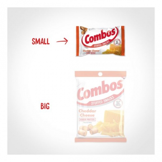 Combos Snack, Cheddar Cheese Pretzel, 1.8 Oz, Box Of 12
