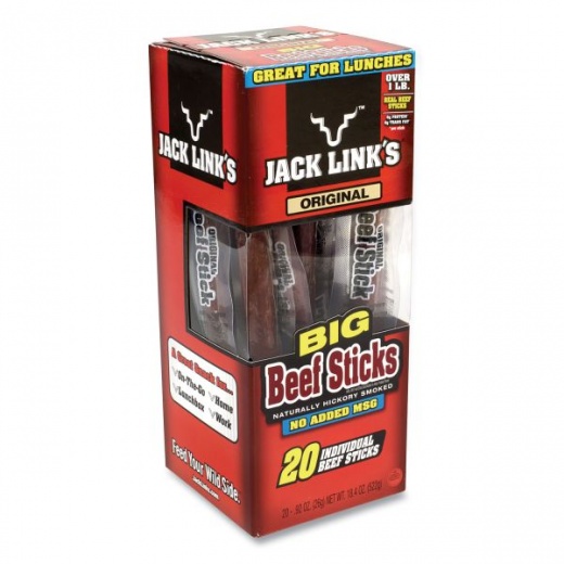 Jack Link's Big Beef Sticks - 0.92 Oz Sticks, 20 Sticks/Carton