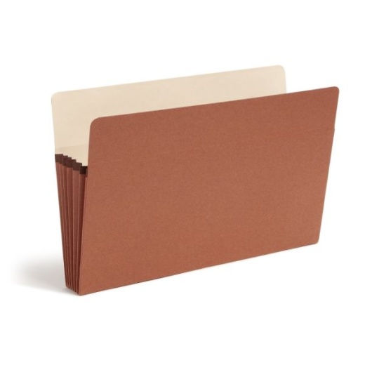 Smead Expanding File Pockets, 5 1/4" Expansion, 9 1/2" x 14 3/4", 30% Recycled, Redrope, Pack Of 10