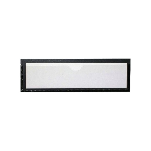 Tatco Magnetic Label Holders, 1 3/8" x 4 3/8", Black/White, Pack Of 10