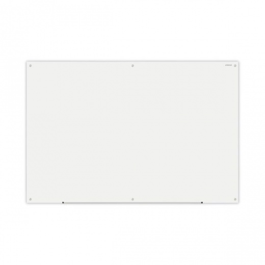 Universal Frameless Glass Marker Board, 72 X 48, White Surface