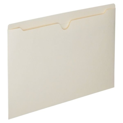 Skilcraft Manila Double-Ply Tab File Jackets, Legal Size Paper, 8 1/2" X 14"