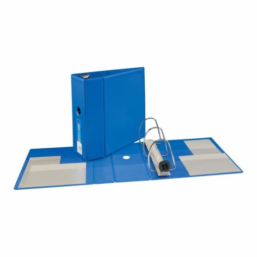 Avery Heavy-Duty 3-Ring Binder With Locking One-Touch EZD Rings, 5" D-Rings, 45% Recycled, Blue