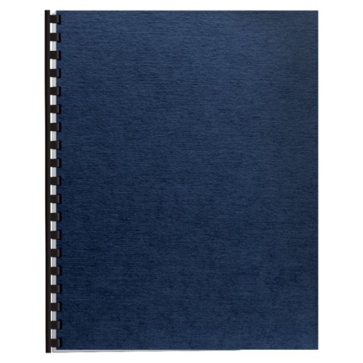 Fellowes Linen Classic Presentation Covers, 8.5 x 11, Navy, Pack of 200