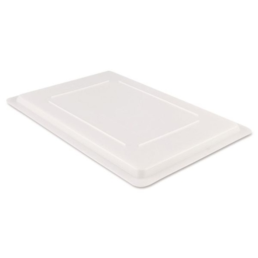 Rubbermaid Commercial Food/Tote Box Lids, 26 x 18, White, Plastic