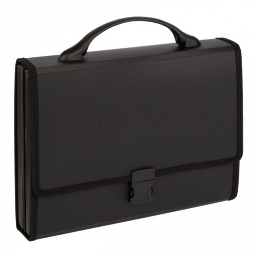 Expanding Poly 26-Pocket File, Letter Size, Black
