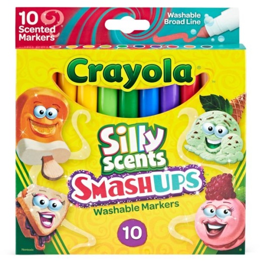 Crayola Super Tips Washable Markers, Fine/Broad Bullet Tips