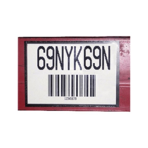 Tatco Magnetic Label Holders, 4 3/8" x 6 3/8", Black/White, Pack Of 10
